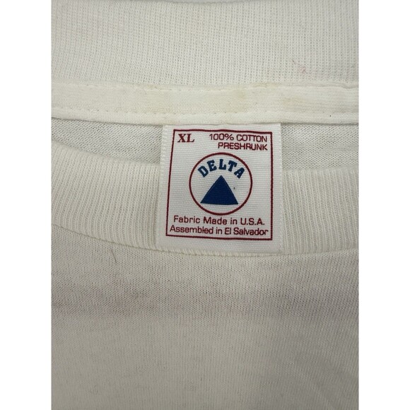 Vintage 1989 Irish Shamrock Shirt  Xtra Large XL White Single Stitch Read - Picture 3 of 16